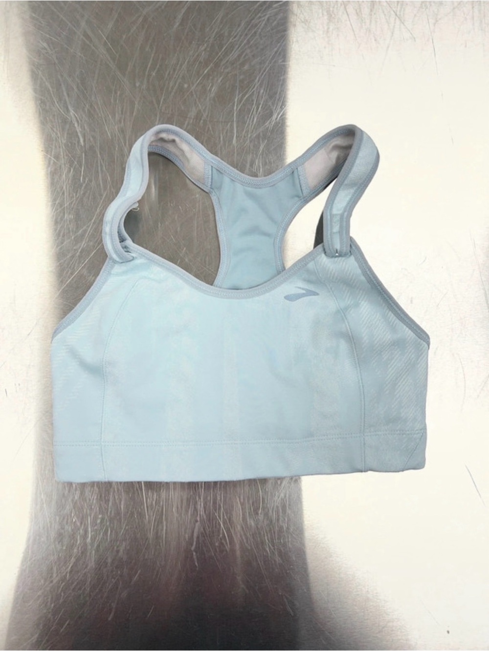 Brooks Light Blue Racerback Sports Bra Women or Junior’s XS/S